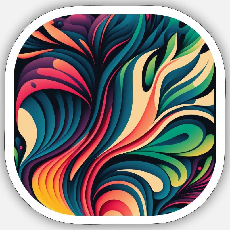 Abstract Sticker size S (10 x 10 cm)