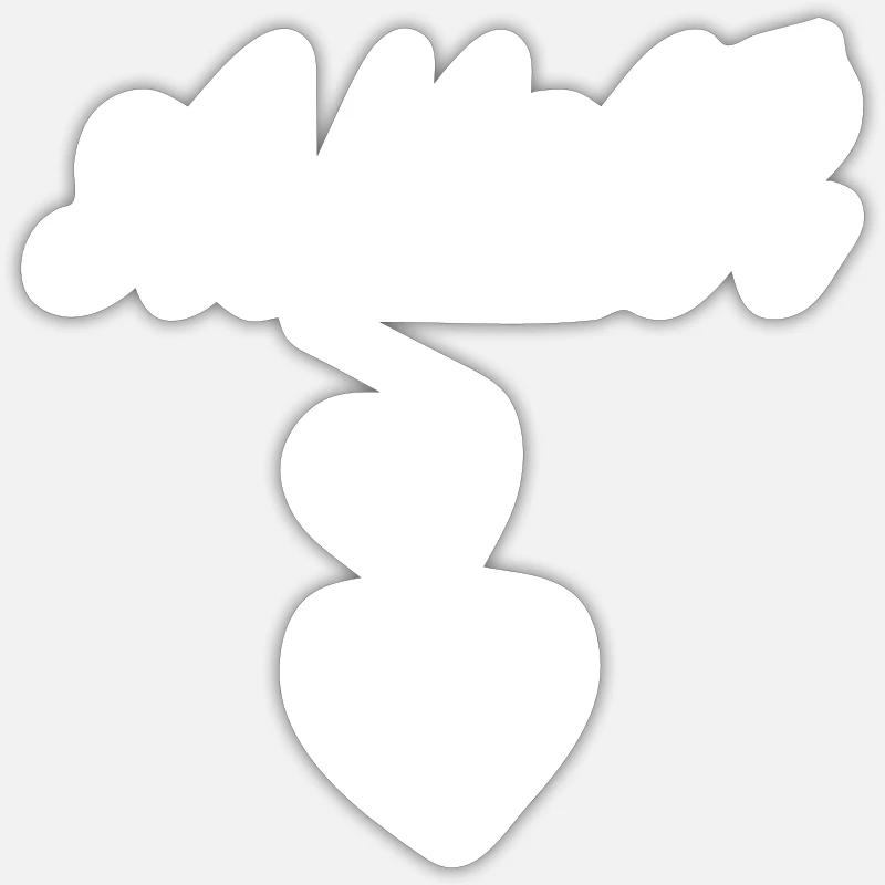 AMAR corazón Sticker taille S (10 x 10 cm)