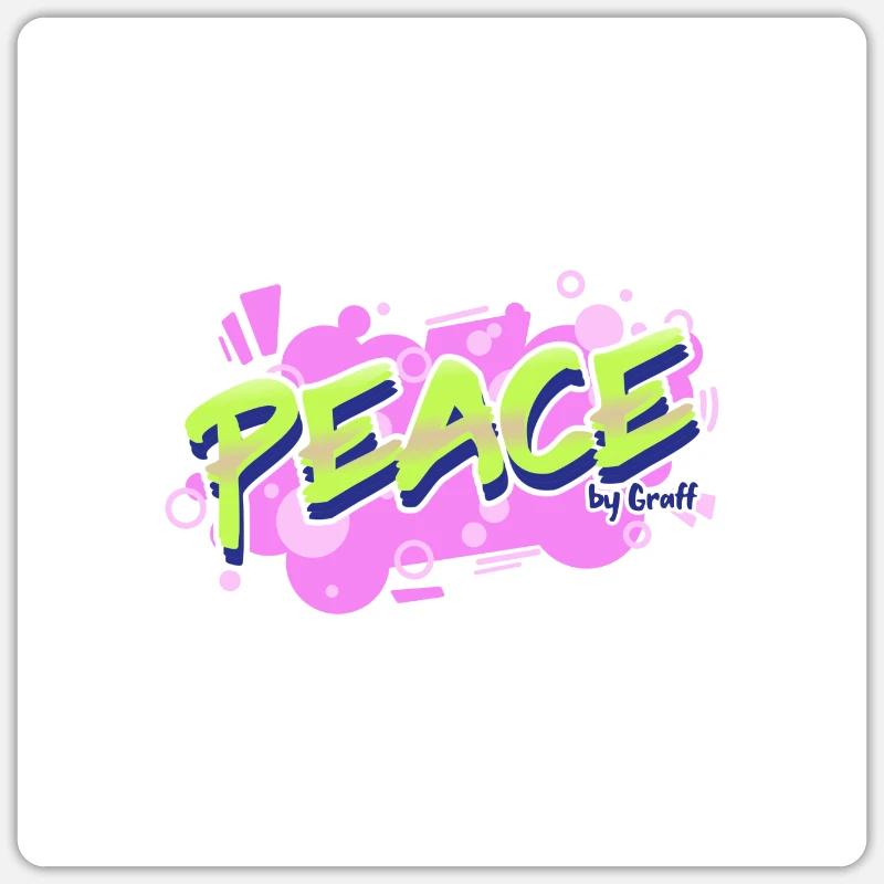 graffiti logo maker featuring bubbly graphics Sticker Größe S (10 x 10 cm)