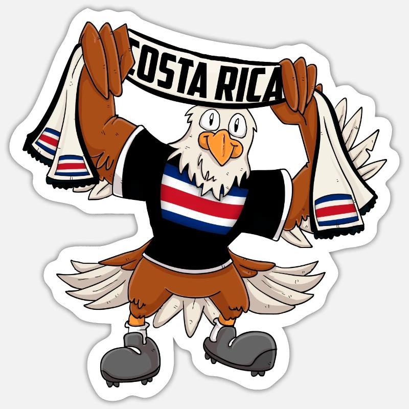 Costa Rica Eagle - Sticker size S (10 x 10 cm) - white matte