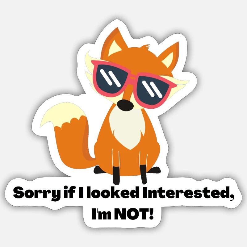 Fuchs Sticker Größe S (10 x 10 cm)