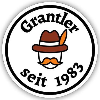 Grantler 1983 - for birthday -Bavarian saying - Sticker size S (10 x 10 cm) - white matte - Front