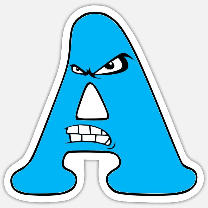 A - Sticker Größe S (10 x 10 cm) - Mattweiß