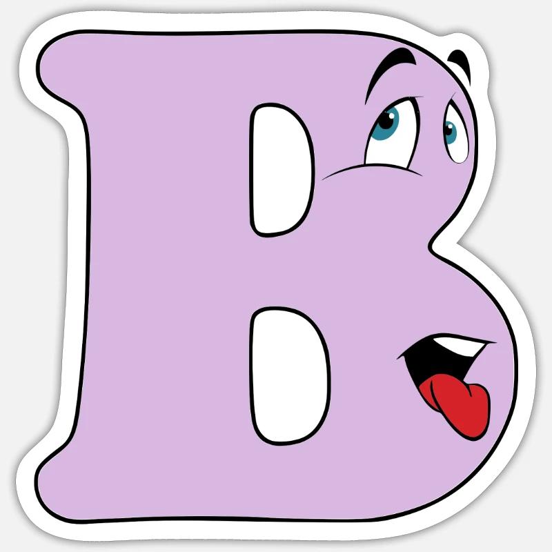 B - Sticker size S (10 x 10 cm) - white matte