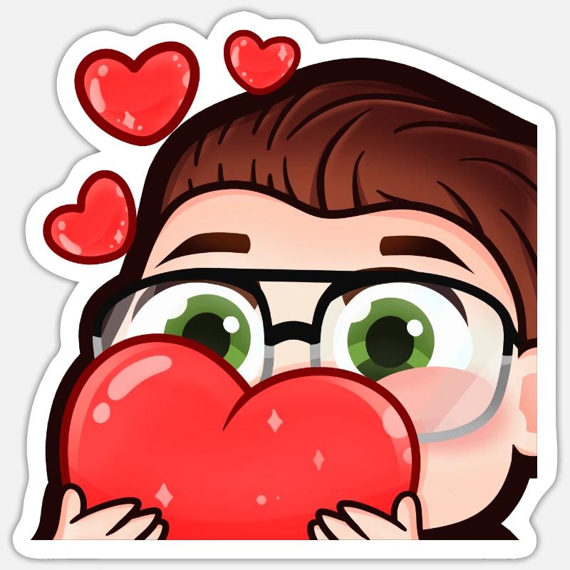 Affectionate Sticker size S (10 x 10 cm)