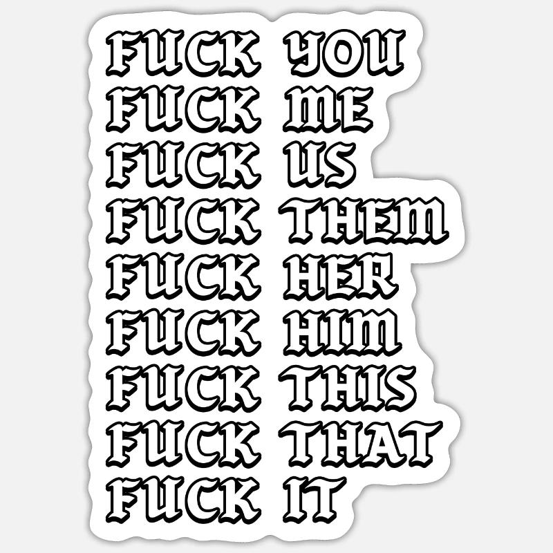 Sticker Größe S (10 x 10 cm) - 