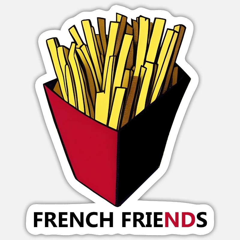 Frites Sticker taille S (10 x 10 cm)