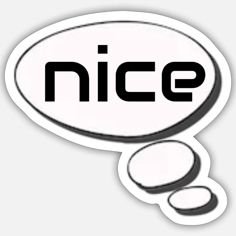 nice Sticker Größe S (10 x 10 cm)