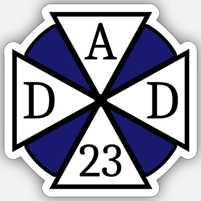 Dad Papa 23 Gift Sticker size S (10 x 10 cm)