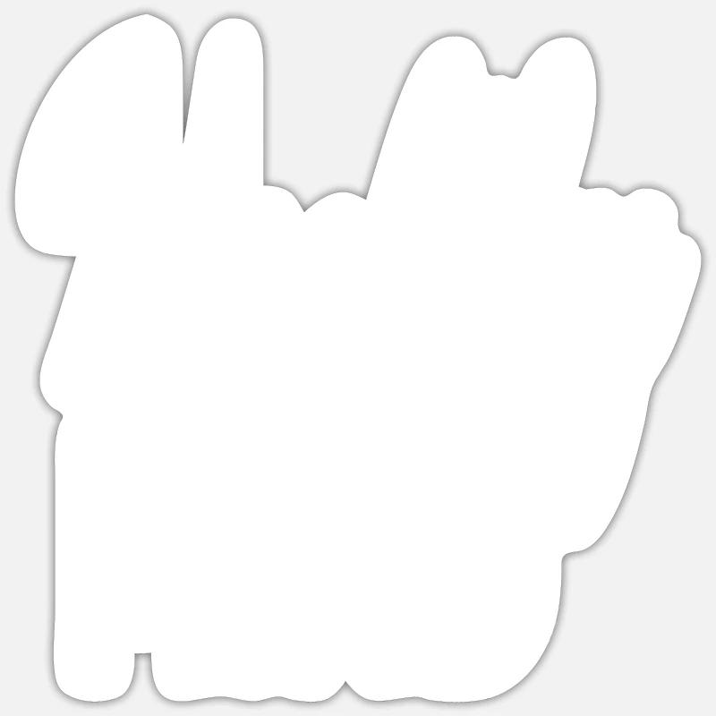 Healthy Mind - Sticker Größe S (10 x 10 cm) - Mattweiß
