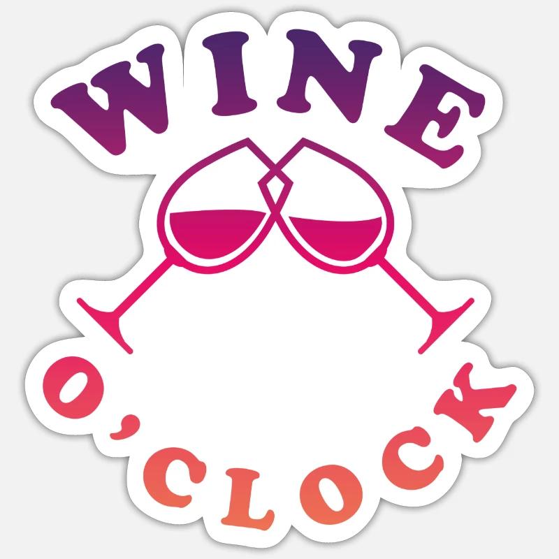 Wein Geschenkidee Sticker Größe S (10 x 10 cm)