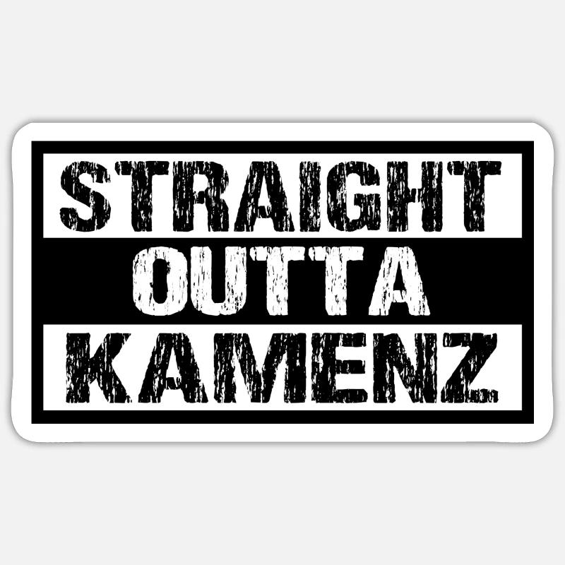 Kamenz - Sticker Größe S (10 x 10 cm) - Mattweiß
