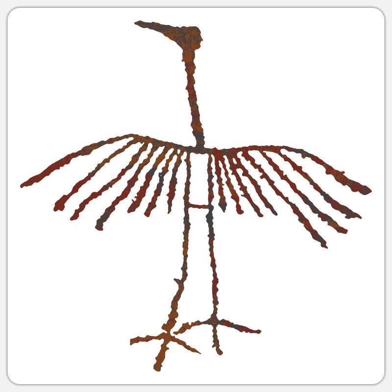 Grue Sticker taille S (10 x 10 cm)