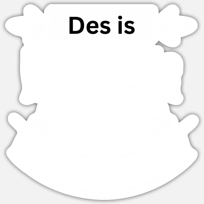 Koa guade Idee - bayerischer Spruch - Sticker Größe S (10 x 10 cm) - Mattweiß