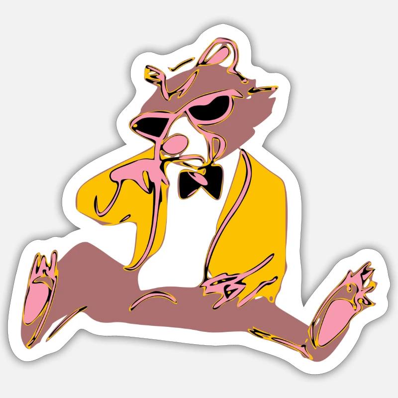 Polo the grumpy bear - Sticker size S (10 x 10 cm) - white matte