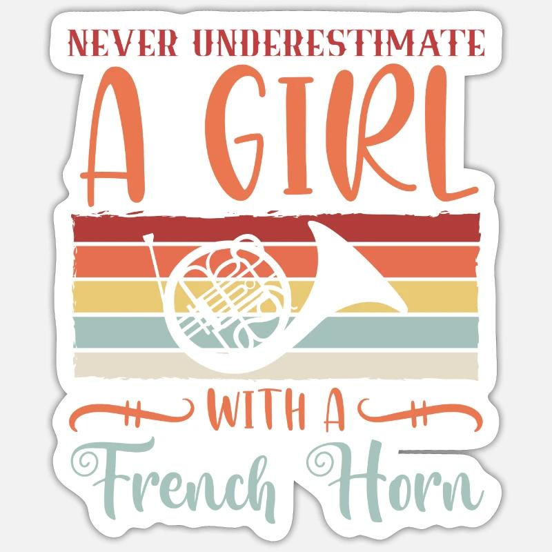 Instruments à vent classiques Sticker taille S (10 x 10 cm)