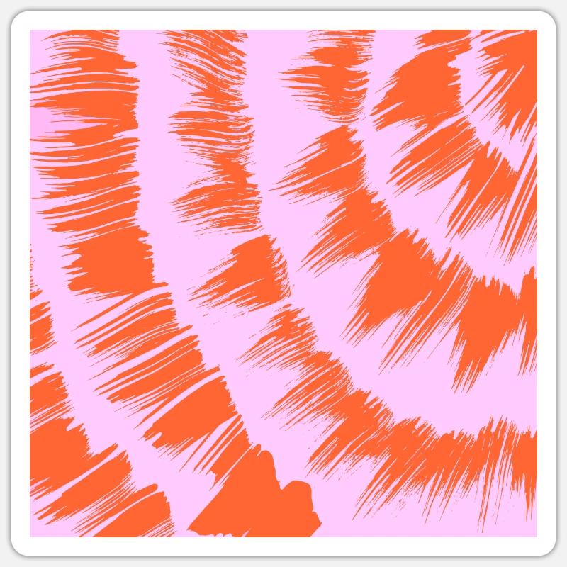 Hippy Handmade Dyeing Pattern Sticker size S (10 x 10 cm)