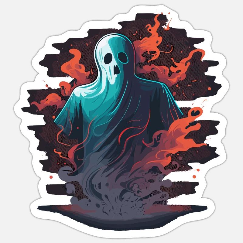 Killer Ghost Sticker size S (10 x 10 cm)