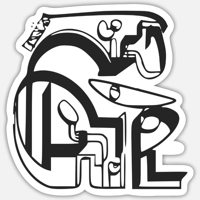 Sticker taille S (10 x 10 cm) - 