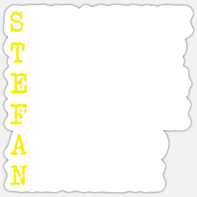 Positive Eigenschaften Stefan - Sticker Größe S (10 x 10 cm) - Mattweiß