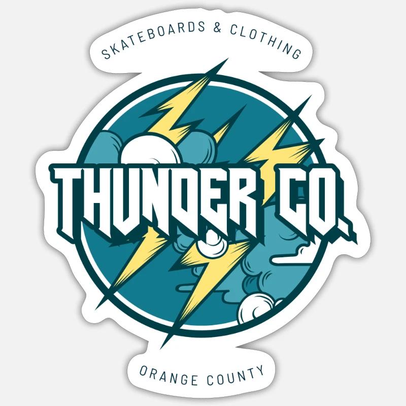 THUNDER CO. Sticker Größe S (10 x 10 cm)
