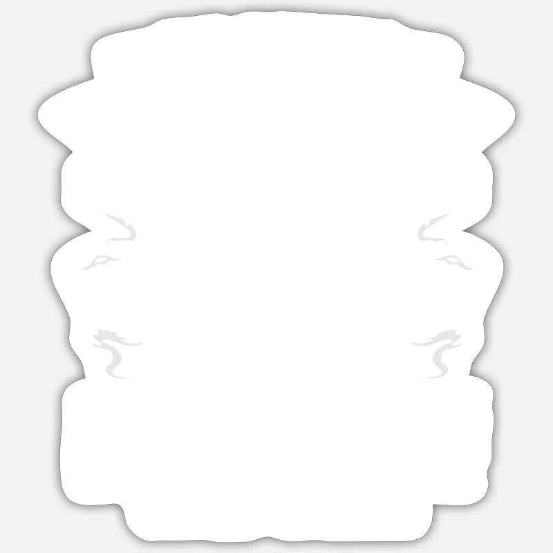 Nerd Online-Game Controller - Sticker Größe S (10 x 10 cm) - Mattweiß