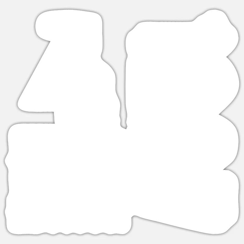 DDR 1987 Edition Geschenk - Sticker Größe S (10 x 10 cm) - Mattweiß