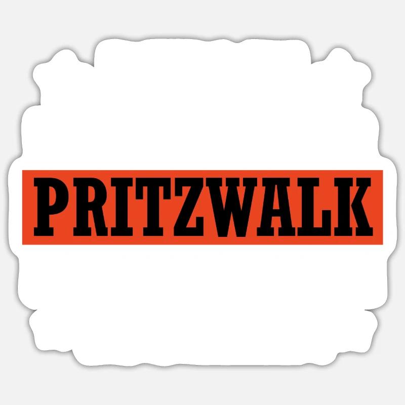 Pritzwalk - Sticker Größe S (10 x 10 cm) - Mattweiß