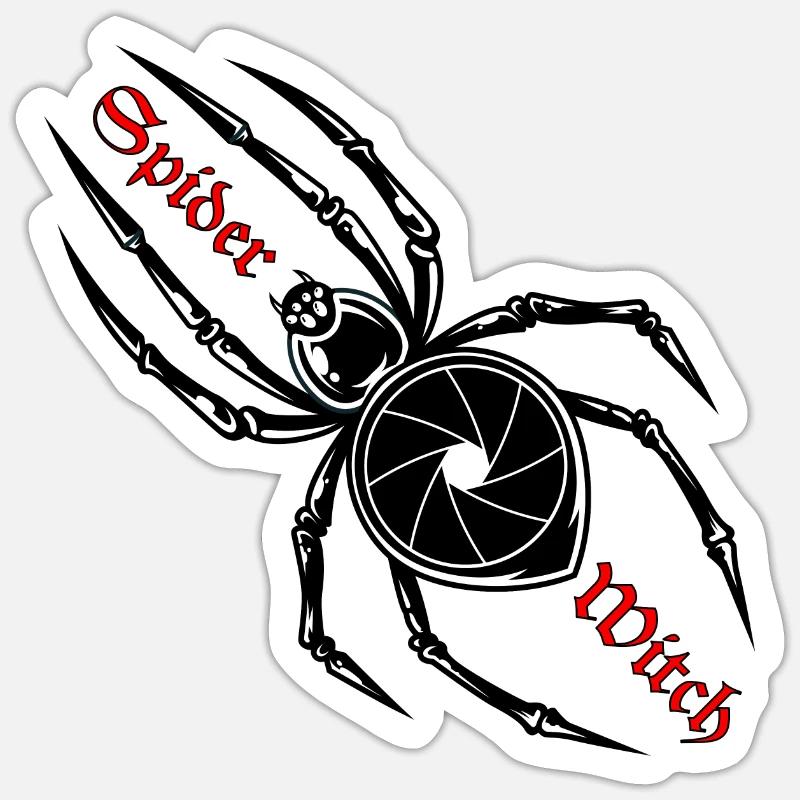 Spiderwitch Lens Sticker Größe S (10 x 10 cm)