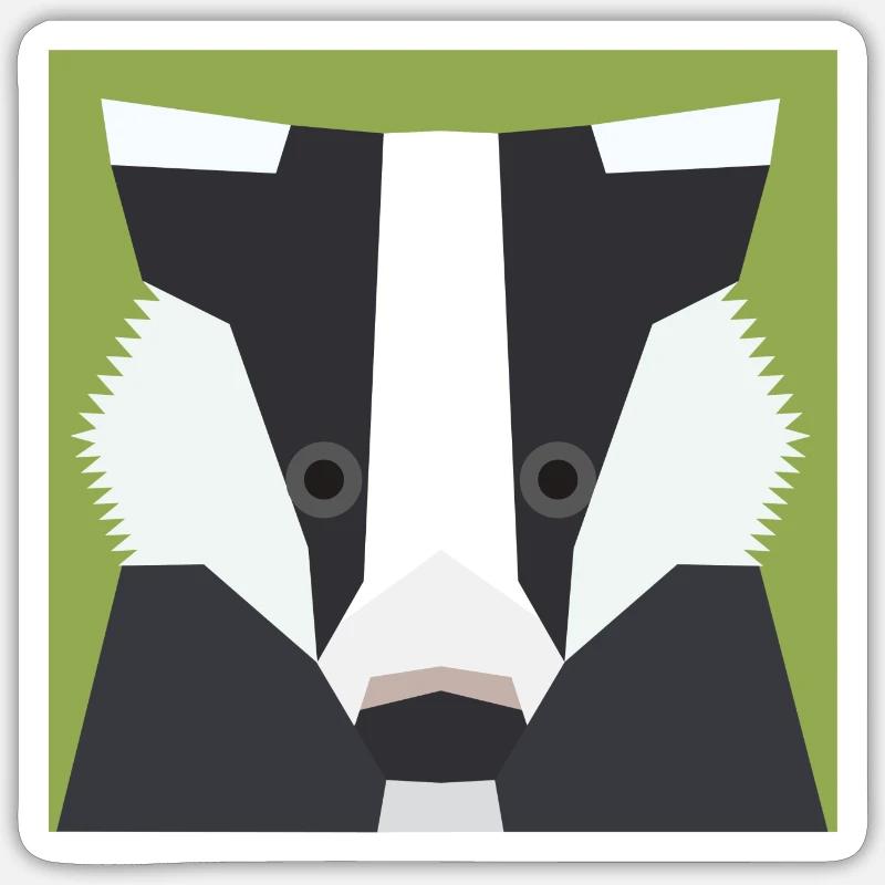 Badger Sticker size S (10 x 10 cm)