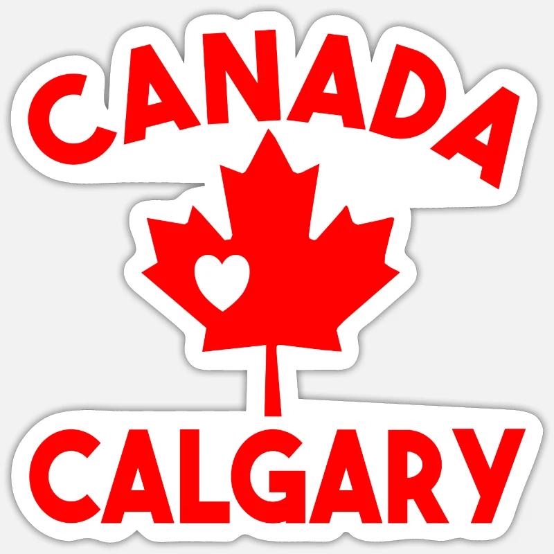 Kanada Calgary Alberta Sticker Größe S (10 x 10 cm)