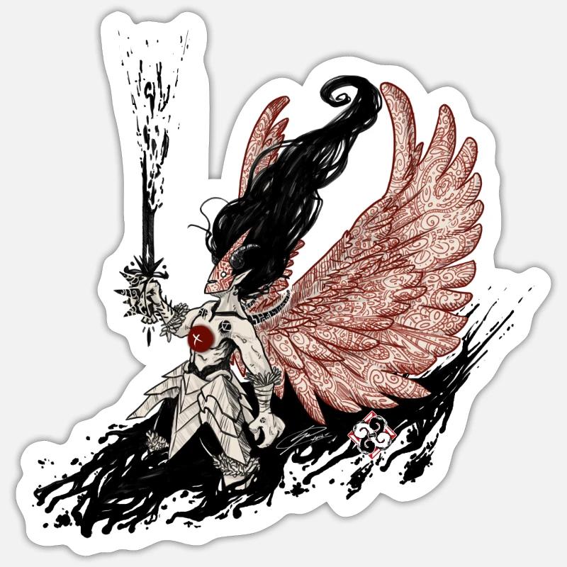 Path - Sticker size S (10 x 10 cm) - white matte