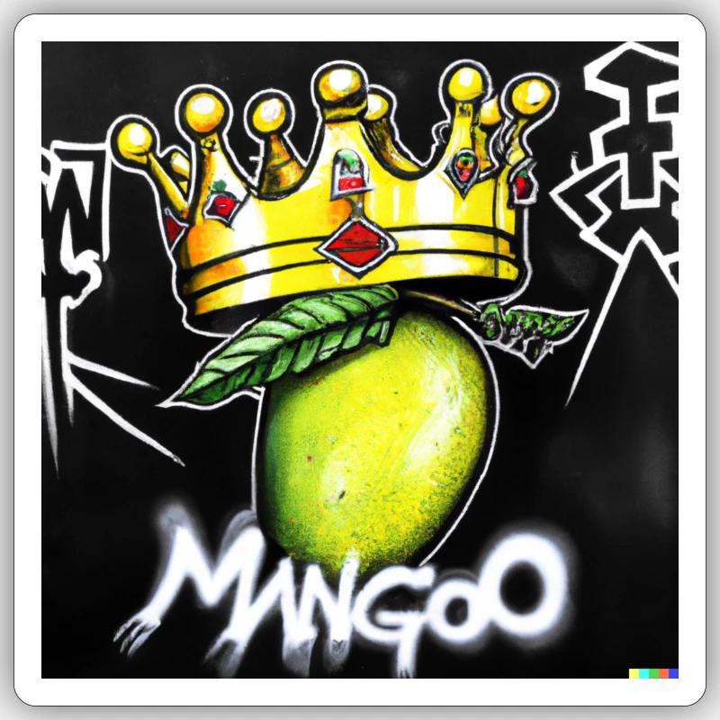 Mangoo King Sticker Größe S (10 x 10 cm)