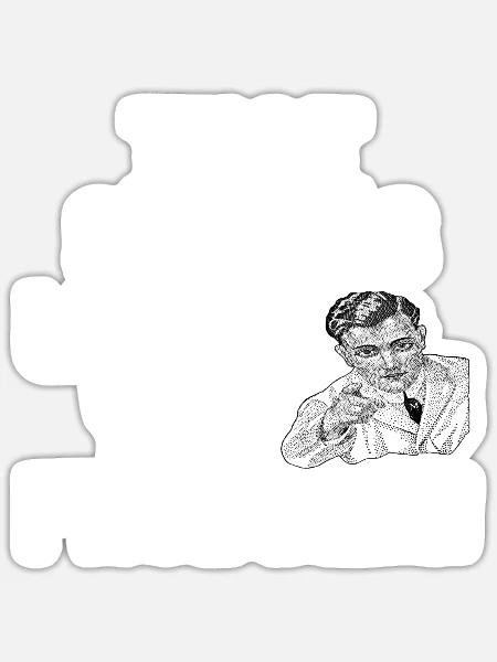 Das klingt nach einem Problem - Sticker Größe S (10 x 10 cm) - Mattweiß