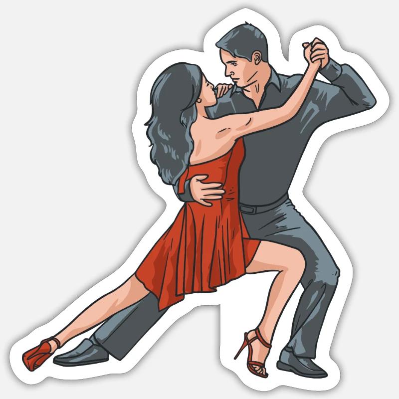 SALSA DANCING Sticker size S (10 x 10 cm)