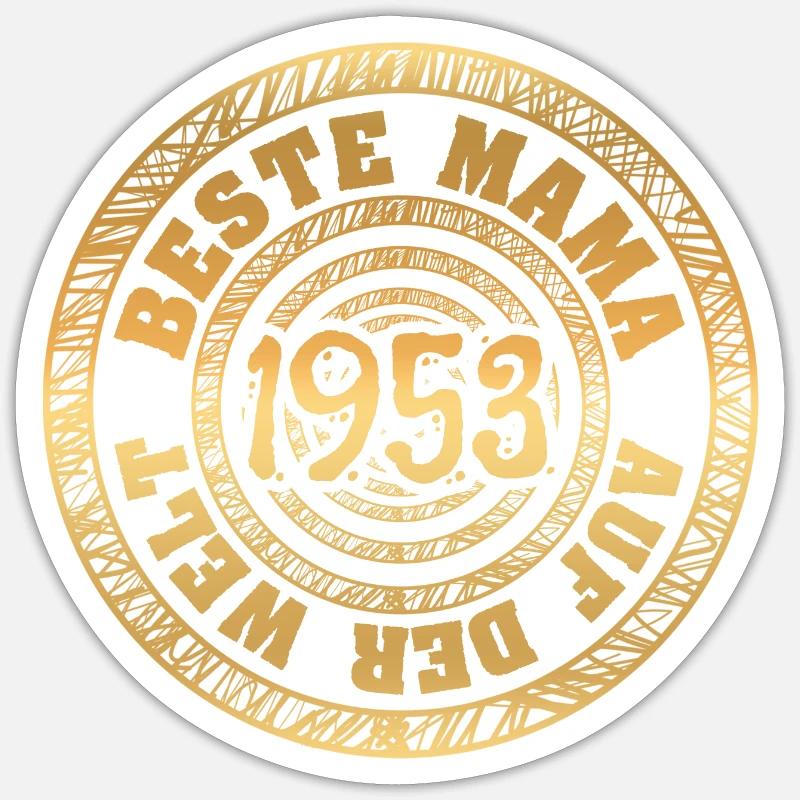 Mutter 1953 - Sticker Größe S (10 x 10 cm) - Mattweiß