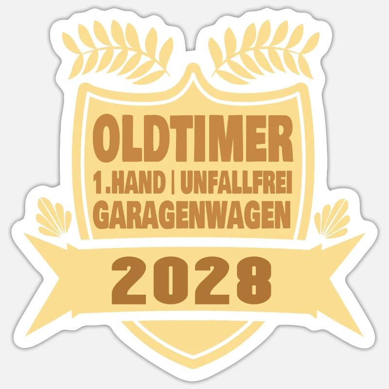 Geschenkidee 2028 - Sticker Größe S (10 x 10 cm) - Mattweiß