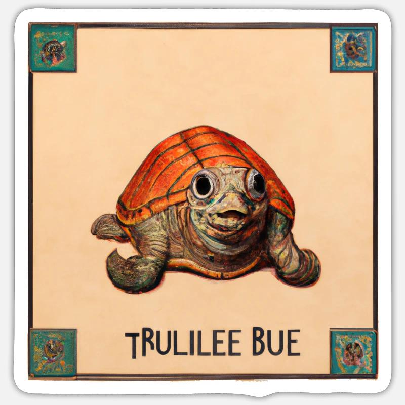 Old Turtle Sticker size S (10 x 10 cm)