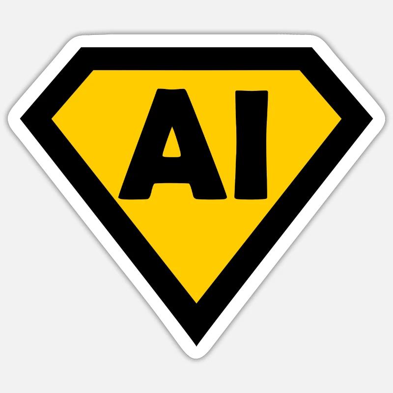 Intelligence and Coding - Sticker size S (10 x 10 cm) - white matte