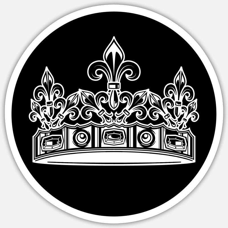 Crown Sticker size S (10 x 10 cm)