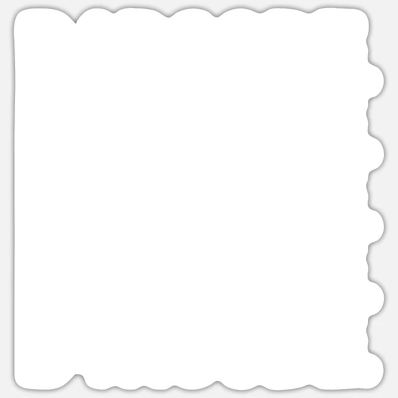 B4RCODE. Unfilled - Sticker Größe S (10 x 10 cm) - Mattweiß