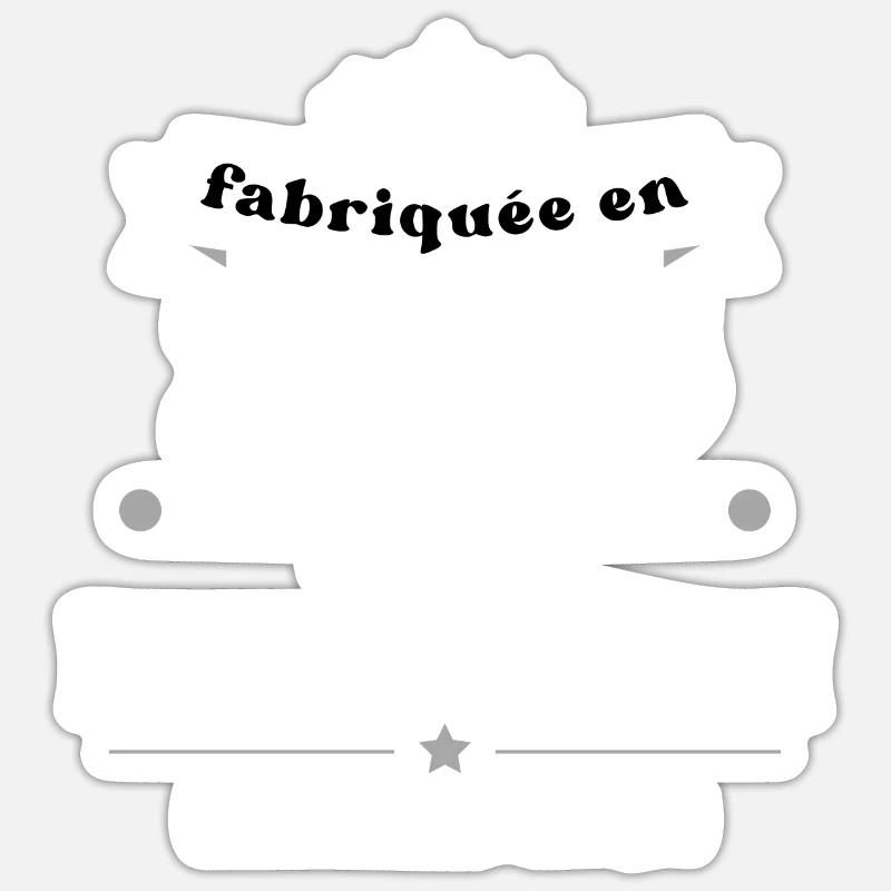 fabriquée en 2006 - Sticker taille S (10 x 10 cm) - blanc mat