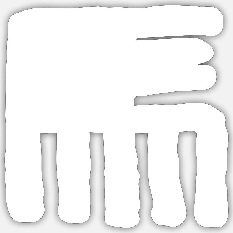 Cheval (zodiaque chinois) - Sticker taille S (10 x 10 cm) - blanc mat