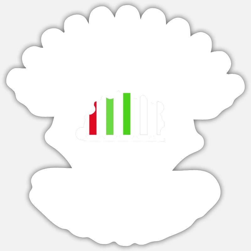 'Leccyhead with Teeth - Sticker size S (10 x 10 cm) - white matte