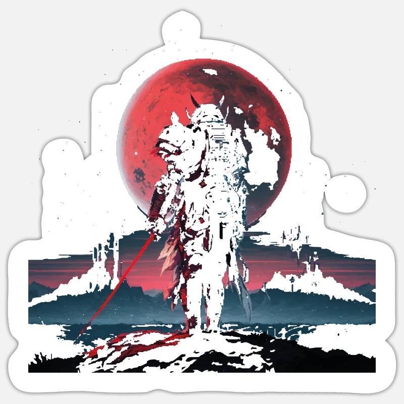 Samurai Sticker formato S (10 x 10 cm)