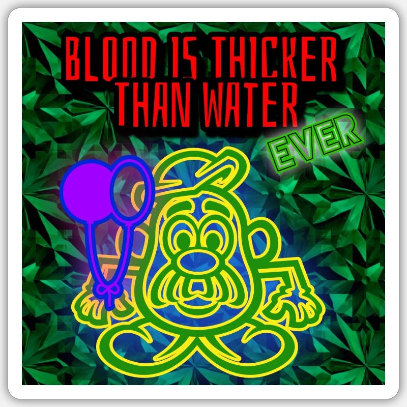BLOOD IS THICKER THAN WATER - Abbild - 2023 - Sticker Größe S (10 x 10 cm) - Mattweiß