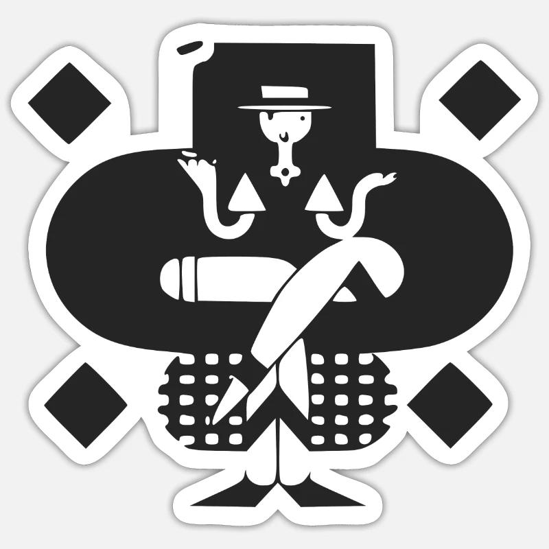 Mannequin de mode - Sticker taille S (10 x 10 cm) - blanc mat