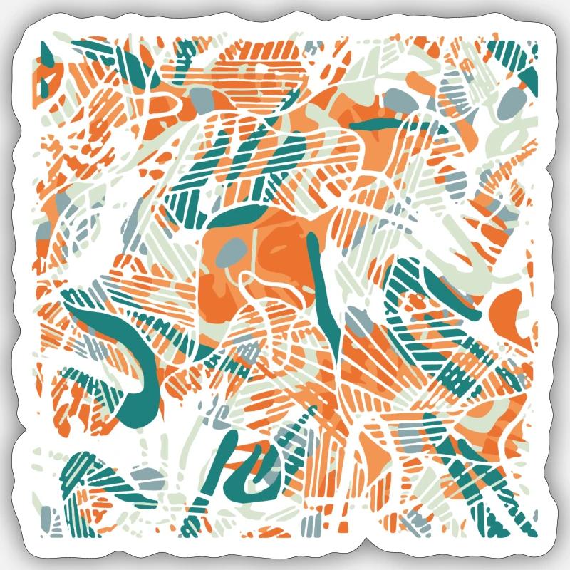 ORGANIC FORMS Sticker size S (10 x 10 cm)