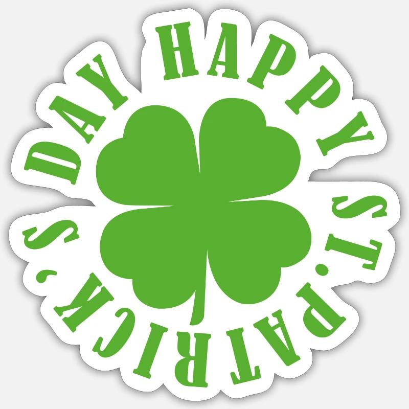 Fête de la Saint-Patrick Sticker taille S (10 x 10 cm)