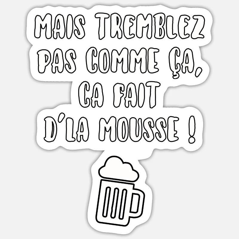 Tremblez pas comme ça… - Sticker taille S (10 x 10 cm) - blanc mat